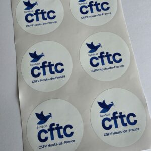 Etiquettes autocollants CFTC-CSFV HDF